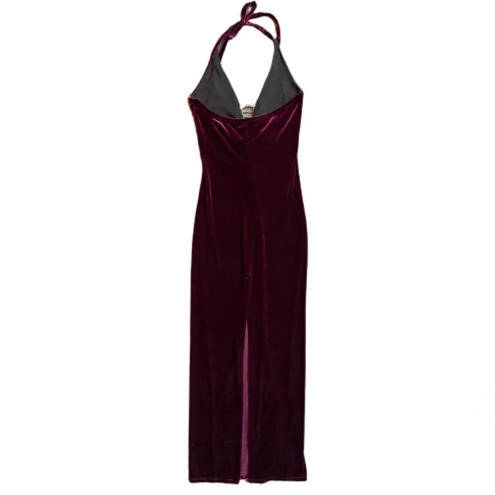 SOLD SOLD SOLD Stunning Full length Y2K ice ‘Velvet’ Dress - Picture 3 of 4